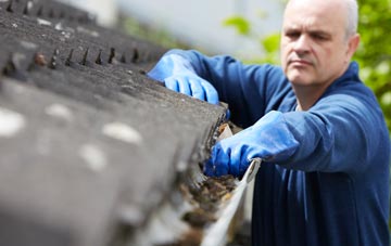 cleaning and inspecting Higher Rads End roofs